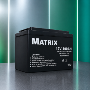 باتری یو پی اس 12 ولت 100آمپر ساعت برند MATRIX - ماتریکس