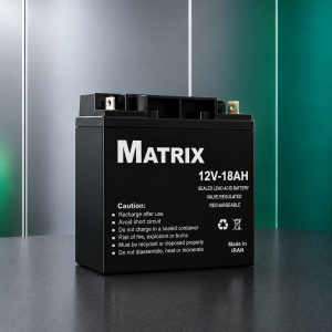 باتری یو پی اس 12 ولت 18 آمپر ساعت برند MATRIX - ماتریکس
